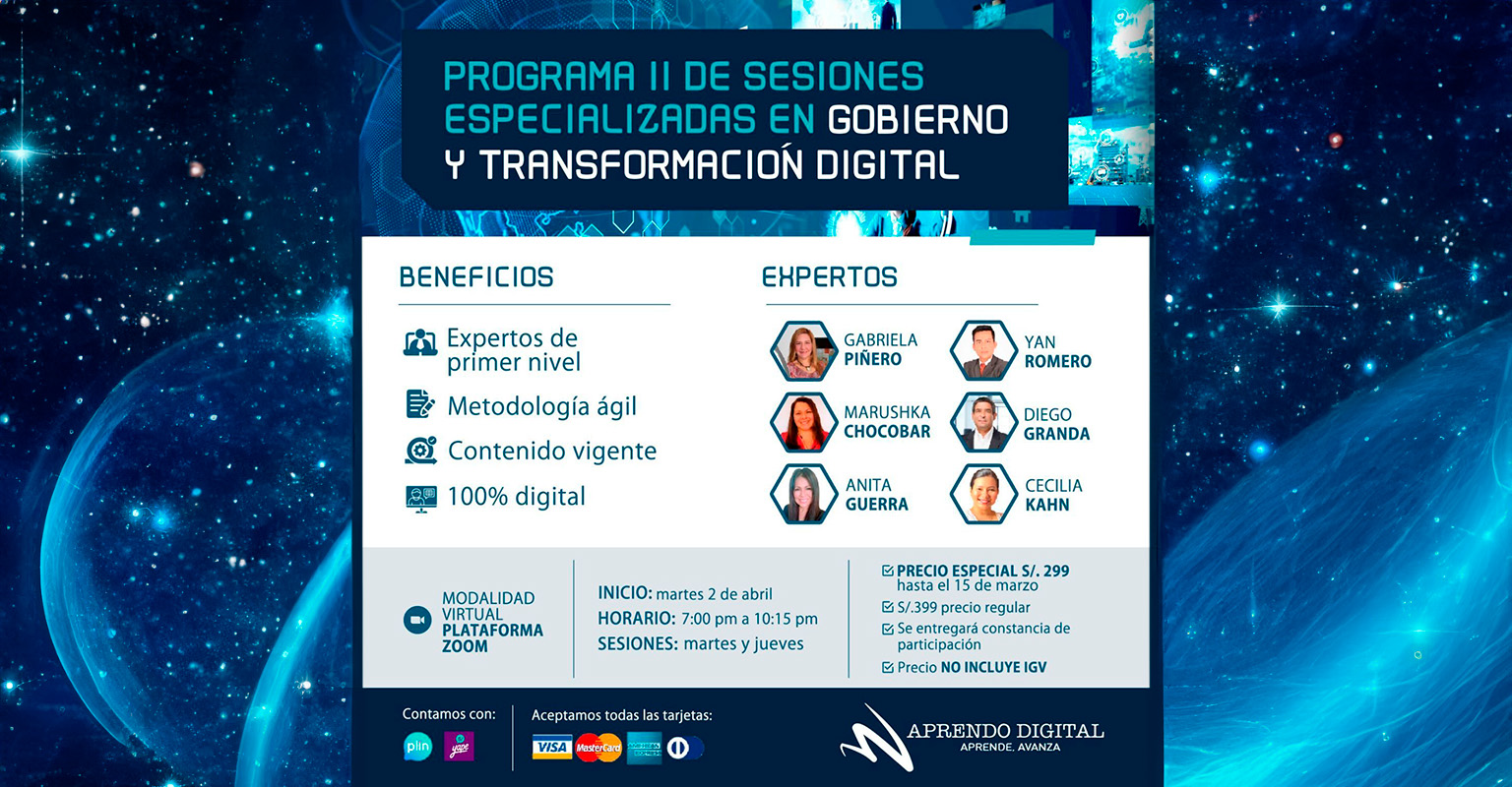 Programa II de sesiones especializadas en Gobierno y Transformación ...